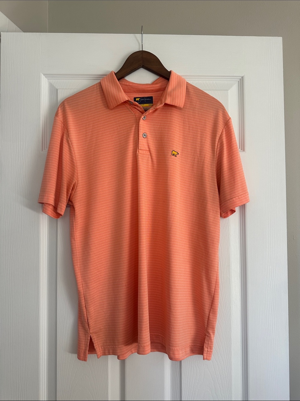 Southern Marsh Men's Coral Stripe Performance Polo